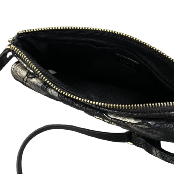 LODIS Los Angeles Leather Iridescent Butterfly Wallet Purse - Picture 4 of 7